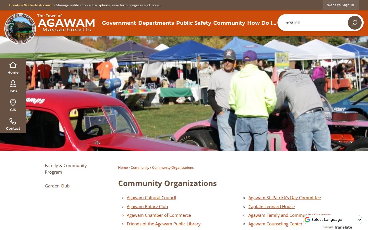 Agawam neighbors community organizations directory page