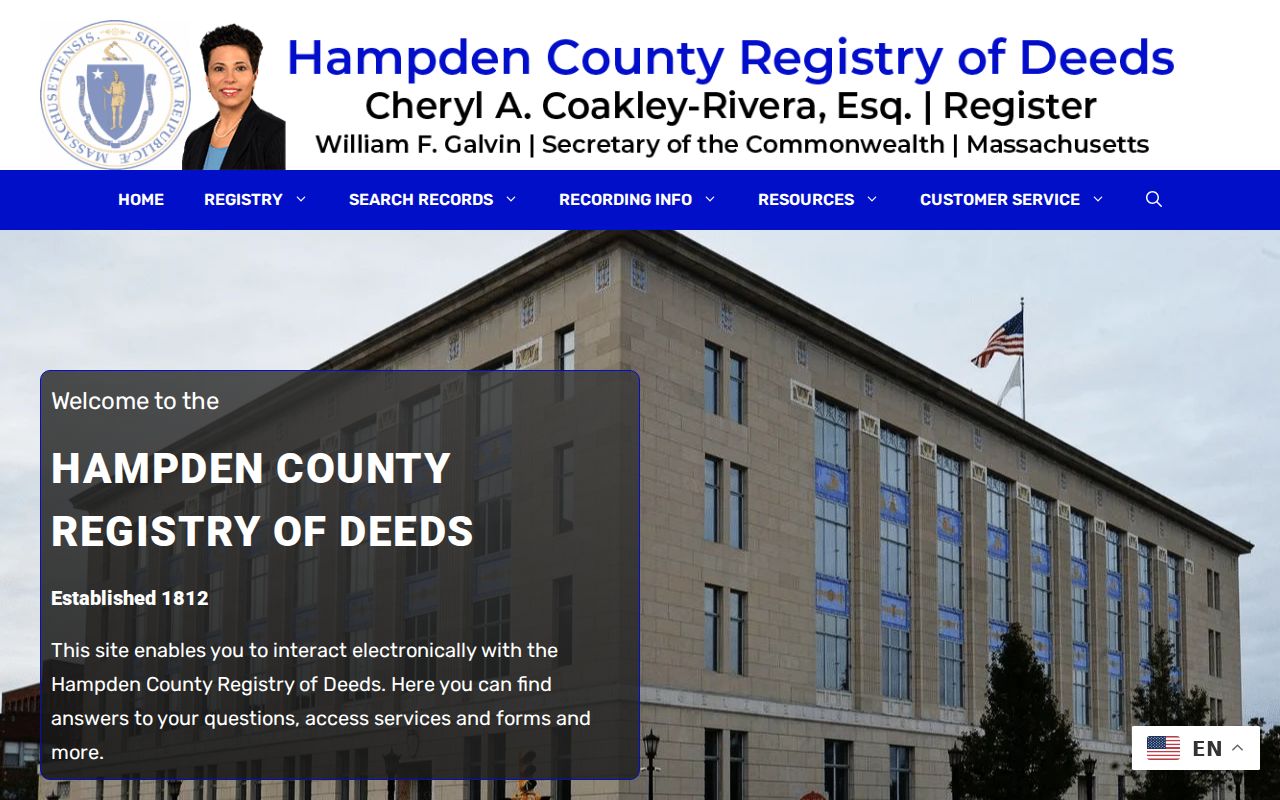 Agawam residents directory Hampden Registry of Deeds homepage