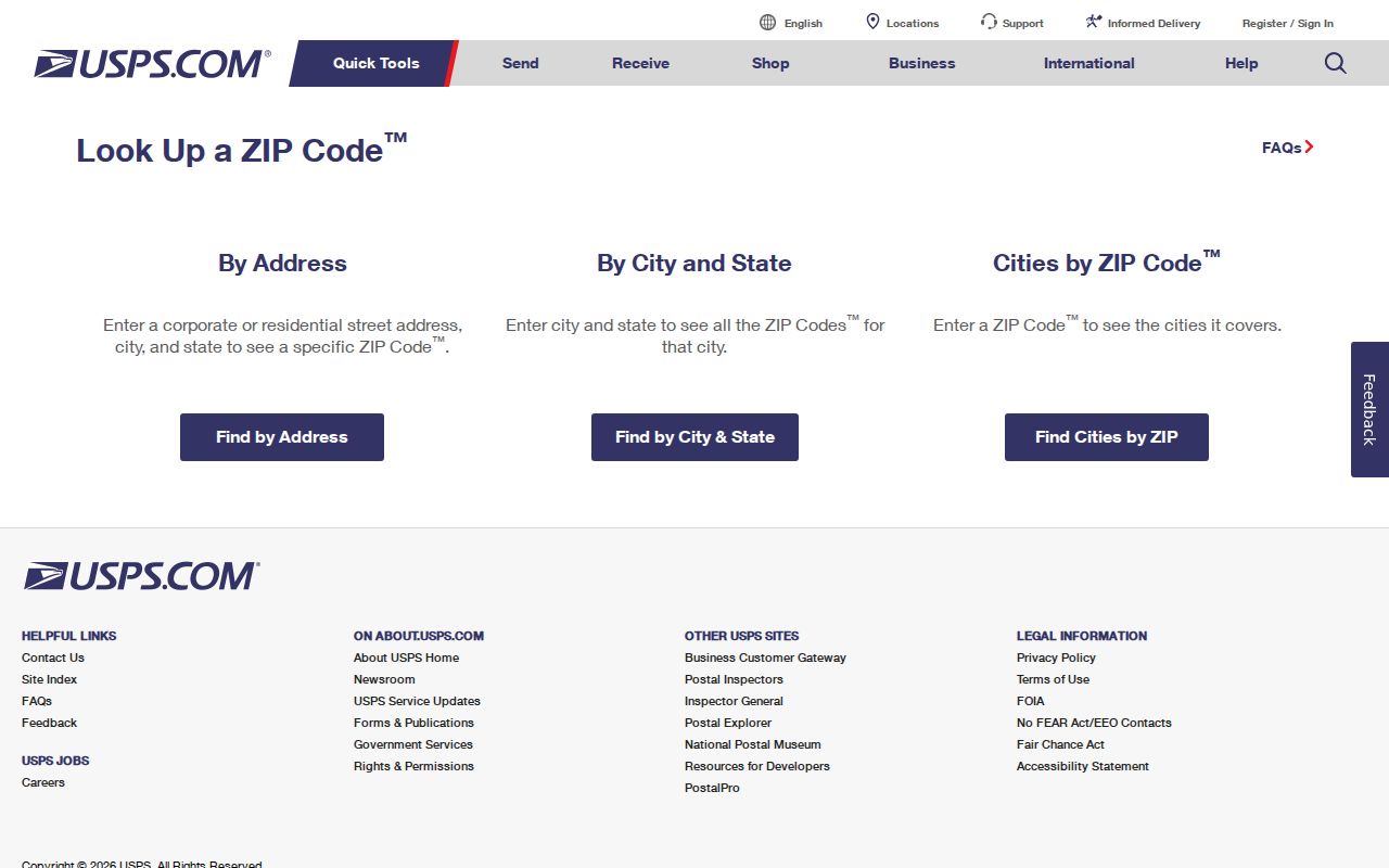 Agawam ZIP code directory USPS address-level lookup form